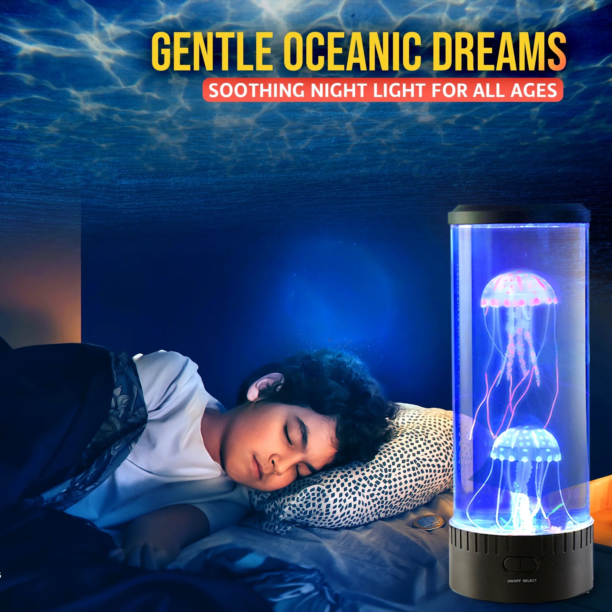 Transform Your Space with the Enchanting Jellyfish Lamp: Remote-Controlled, 16 Color Options, and Soothing Night Light for Kids and Adults