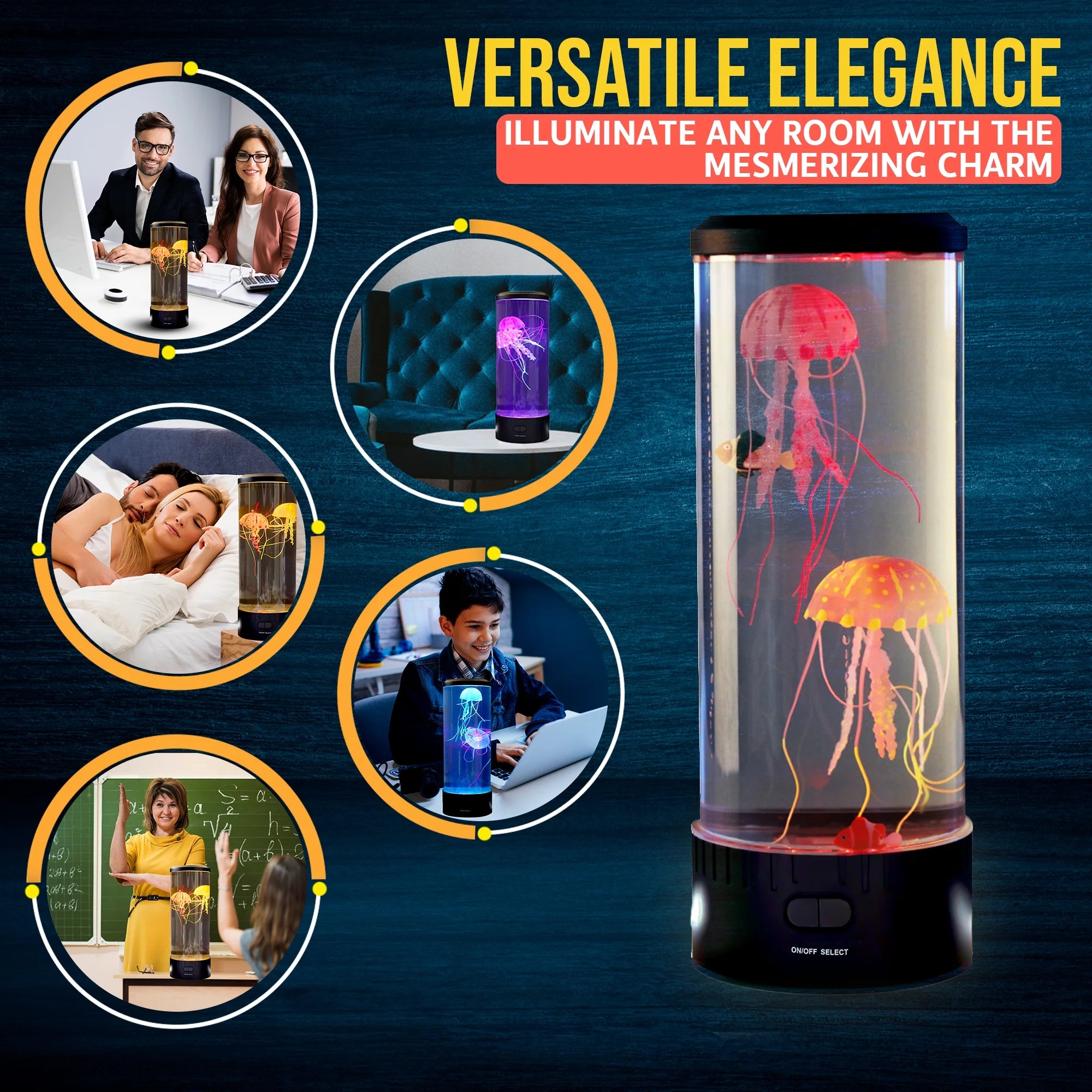 Transform Your Space with the Enchanting Jellyfish Lamp: Remote-Controlled, 16 Color Options, and Soothing Night Light for Kids and Adults