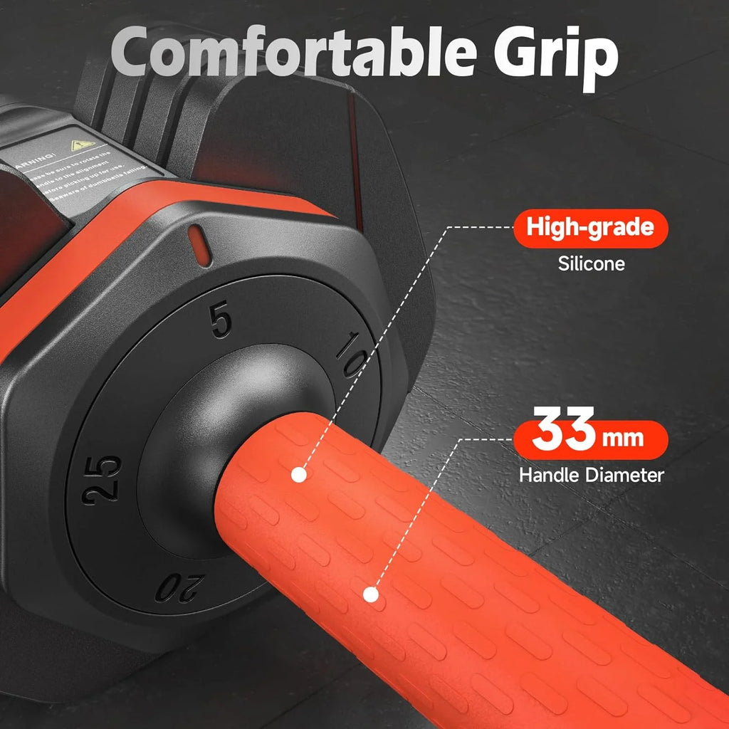 Revolutionize Your Workouts with the UPGO 50LB Adjustable Dumbbell Set – 5 Weights in 1 for Ultimate Versatility and Muscle Building!