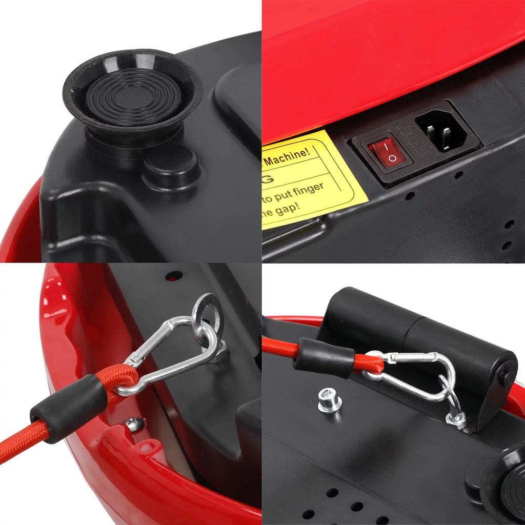 Transform Your Fitness Journey with the Red Vibration Plate Exercise Machine - Full Body Workout Platform with Bluetooth!