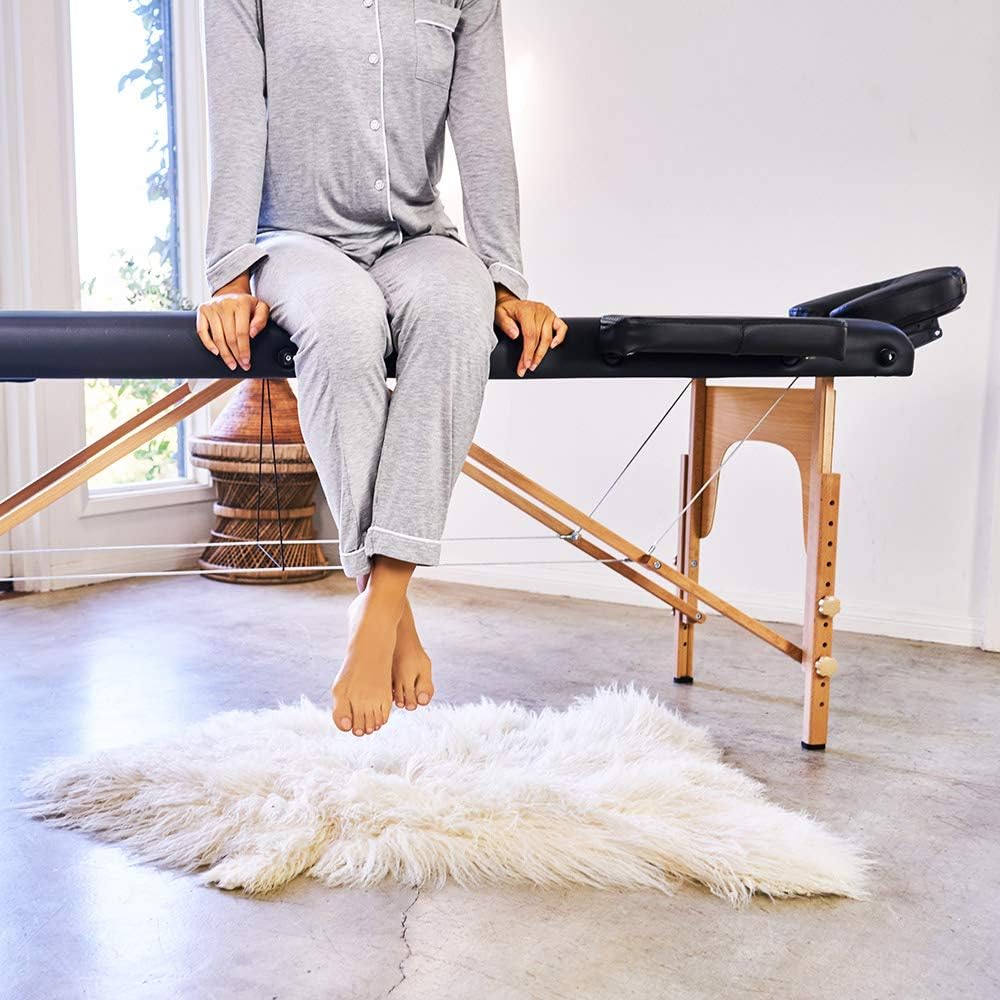 Premium Portable 24 Inch Wide Massage Table - Height Adjustable, Lightweight, and Easy to Set Up for Spa and Tattoo Professionals