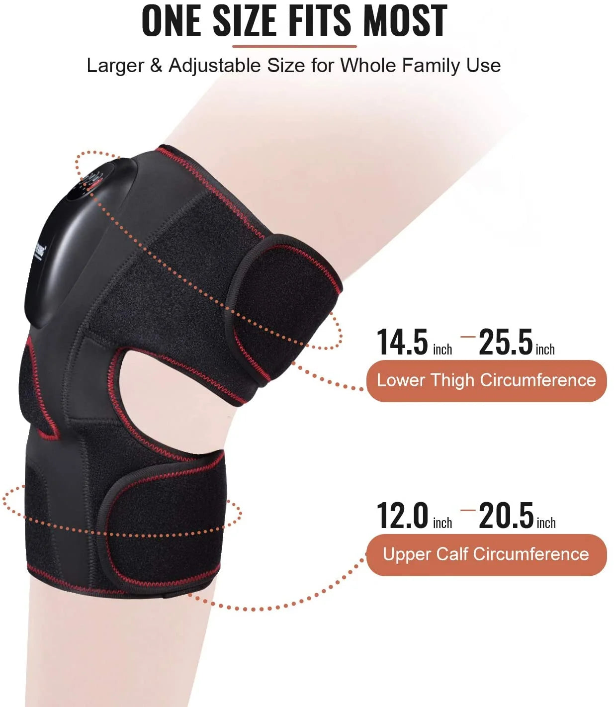 Revitalize Your Knees: Heated Knee Massager with Air Compression - 3 Modes & Levels for Pain Relief and Recovery