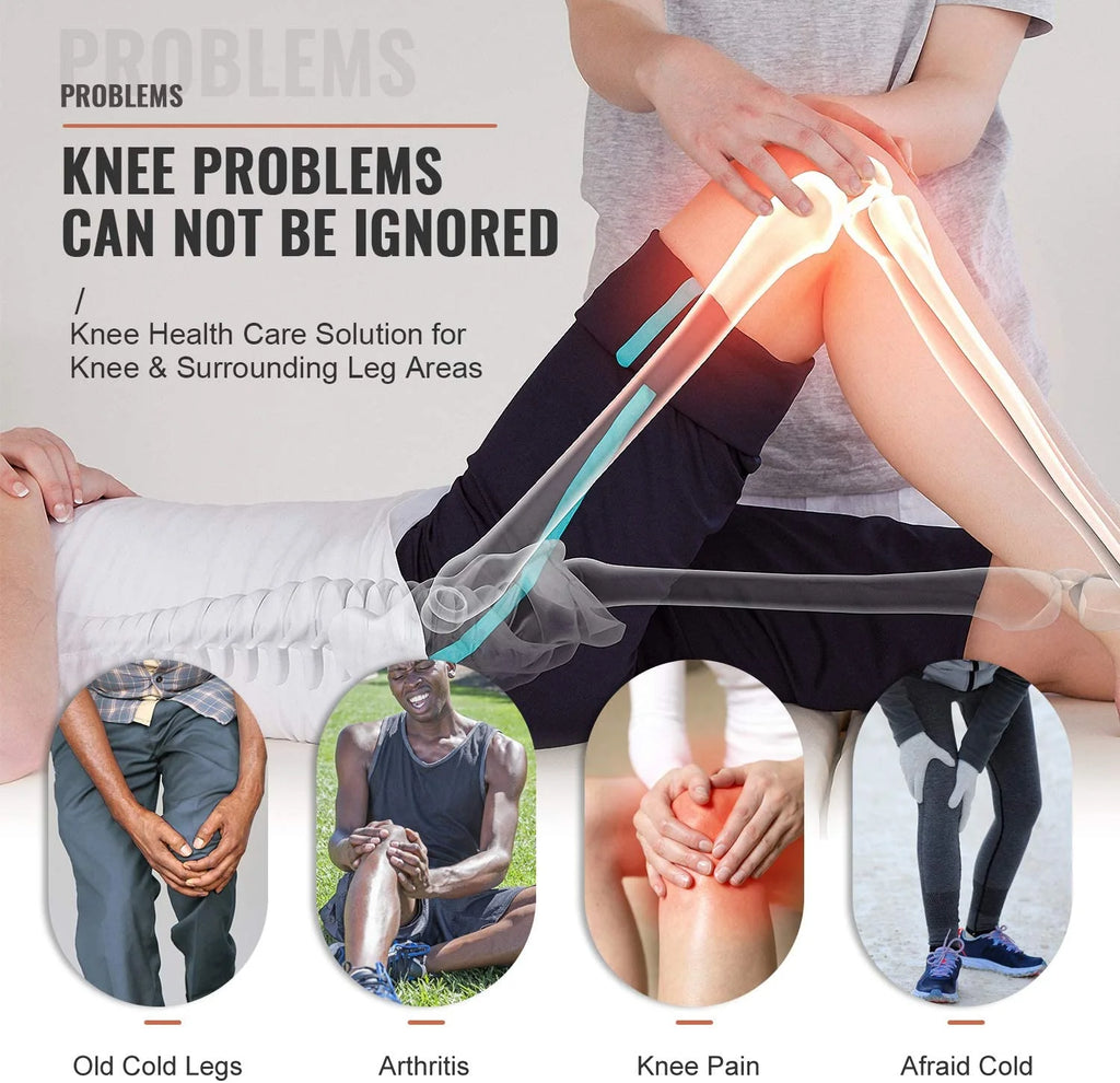 Revitalize Your Knees: Heated Knee Massager with Air Compression - 3 Modes & Levels for Pain Relief and Recovery