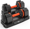 Revolutionize Your Workouts with the UPGO 50LB Adjustable Dumbbell Set – 5 Weights in 1 for Ultimate Versatility and Muscle Building!