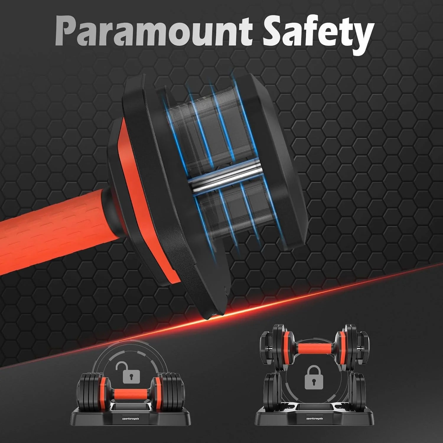 Revolutionize Your Workouts with the UPGO 50LB Adjustable Dumbbell Set – 5 Weights in 1 for Ultimate Versatility and Muscle Building!