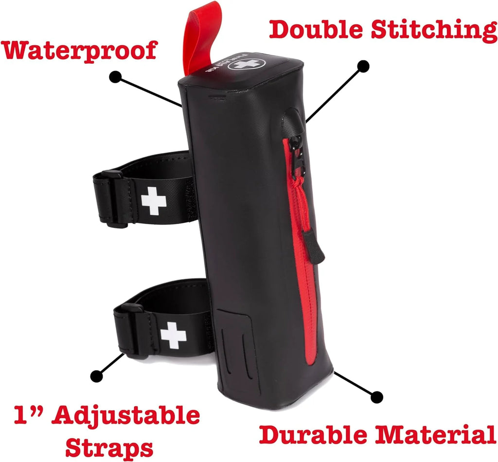 Ultimate 50-Piece Waterproof Bike First Aid Kit - Essential Emergency Survival Gear for Cyclists