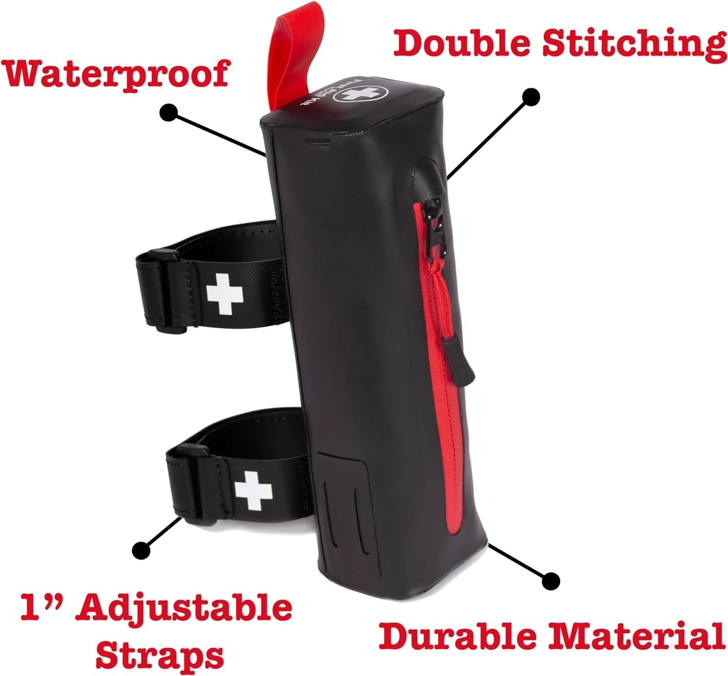 Ultimate 50-Piece Waterproof Bike First Aid Kit - Essential Emergency Survival Gear for Cyclists