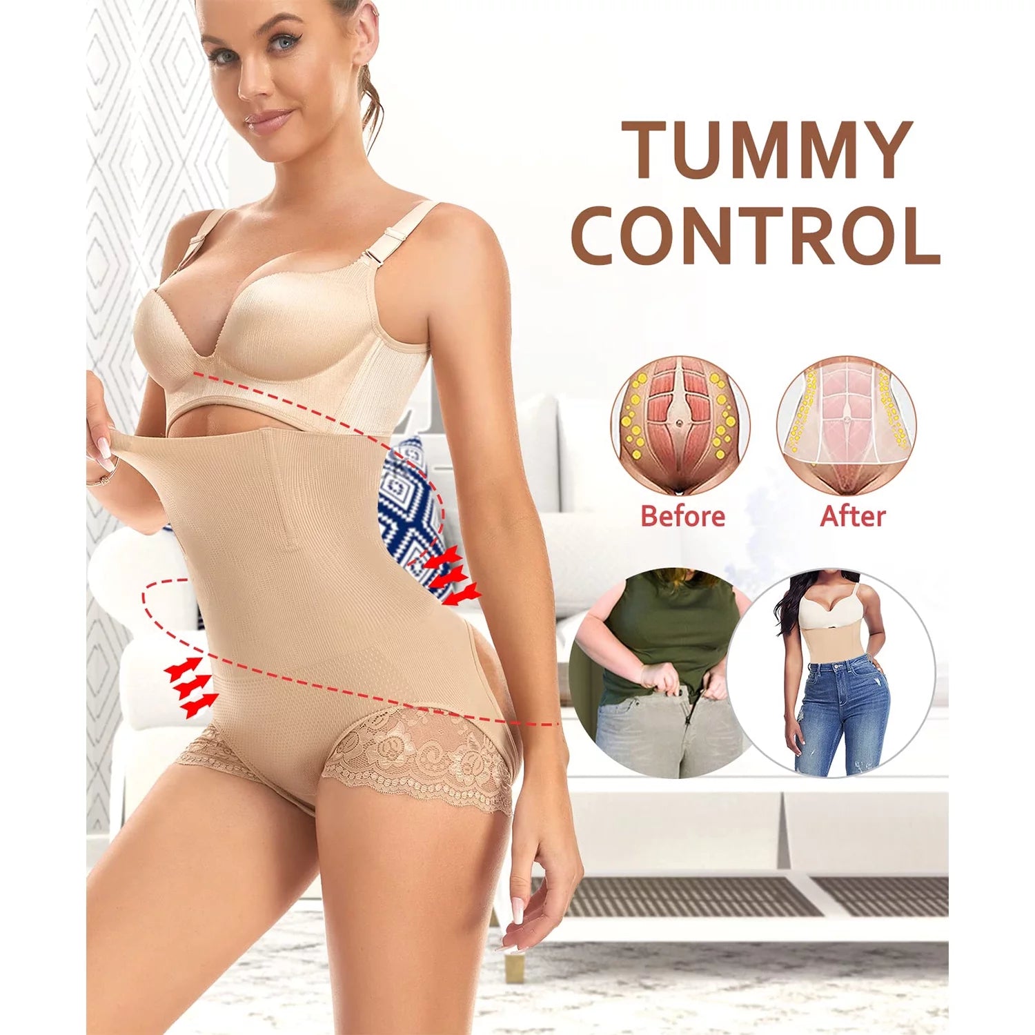 Transform Your Silhouette with Our Butt Lifting Shapewear for Women - Ultimate Tummy Control and Back Support for a Flawless Figure