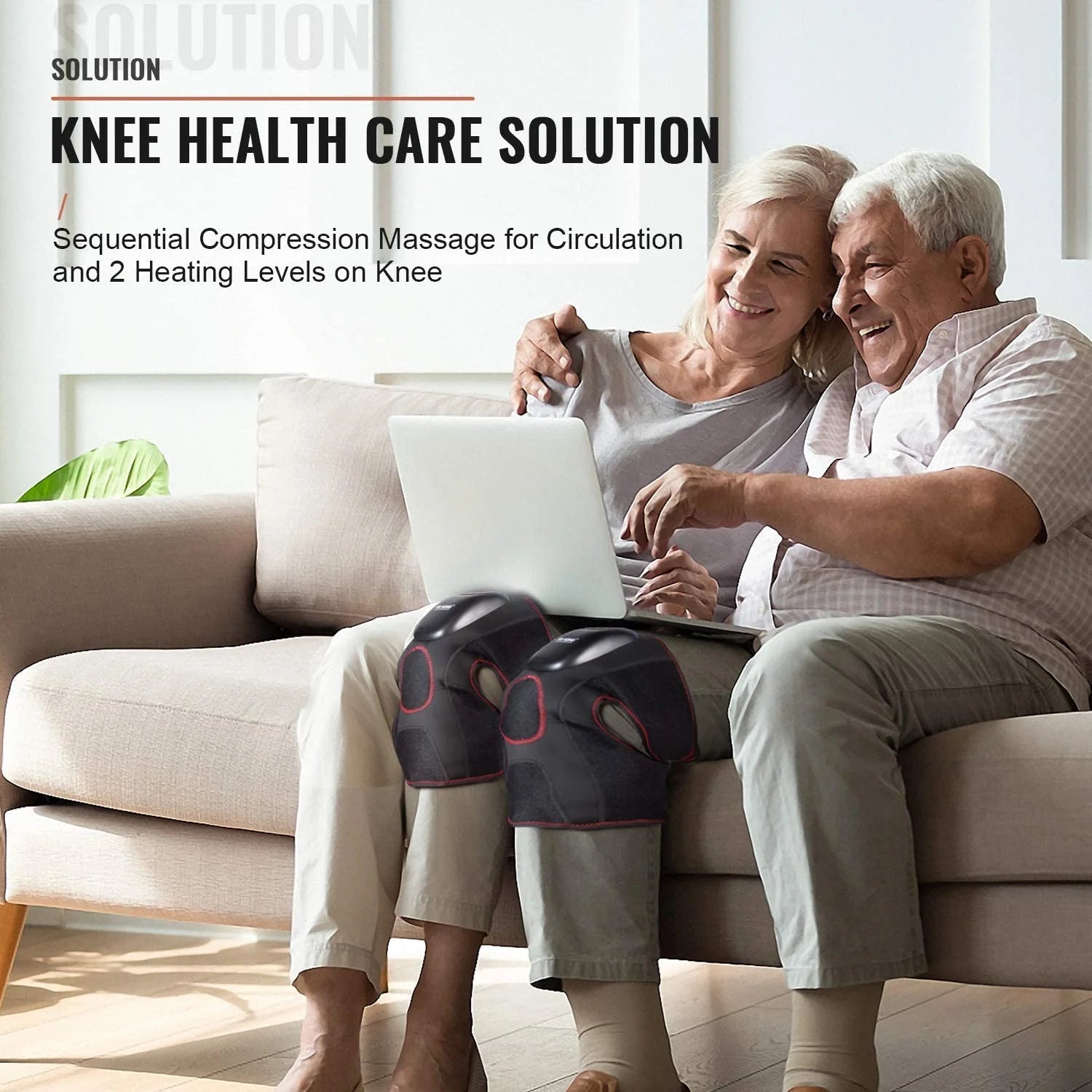 Revitalize Your Knees: Heated Knee Massager with Air Compression - 3 Modes & Levels for Pain Relief and Recovery