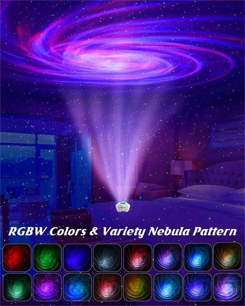 Transform Your Space with the Star Projector: Bluetooth Speaker & Remote Control for Stunning Northern Lights and Starry Skies