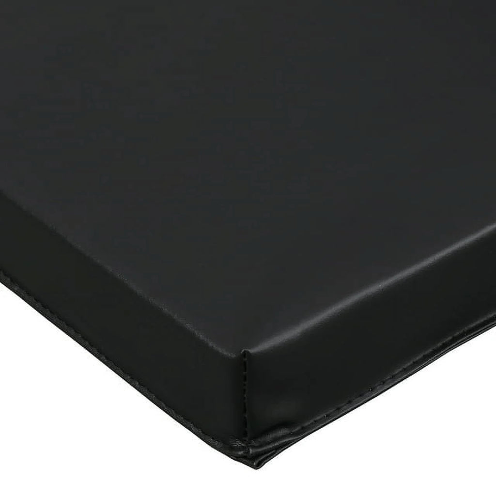 Versatile 6' x 2' Tri-Fold Gym Mat for Aerobics & Wrestling - Durable Black Design with 2" Thickness