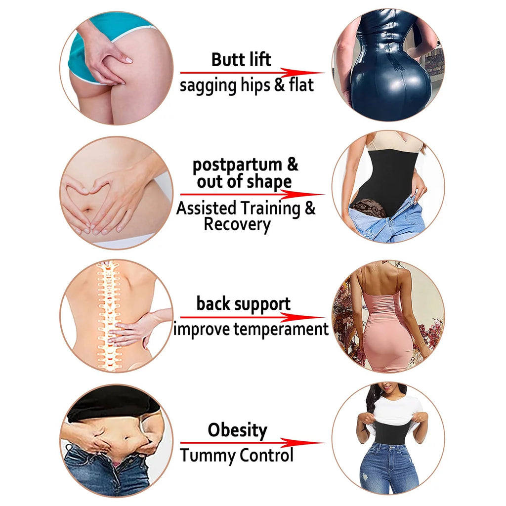 Transform Your Silhouette with Our Butt Lifting Shapewear for Women - Ultimate Tummy Control and Back Support for a Flawless Figure